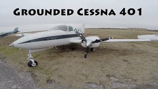 Grounded Cessna 401 Gainesville Airport Texas [upl. by Raamaj]