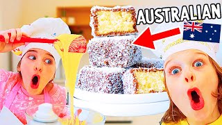 Australian Lamingtons with BIGGY AND NAZ  NORRIS NUTS COOKING [upl. by Maretz]