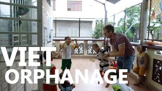 Visiting an Orphanage in Saigon Vietnam Today [upl. by Yenobe]