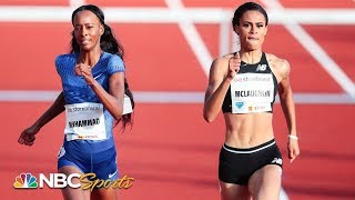 McLaughlin snatches victory from Muhammad in 400m hurdles  NBC Sports [upl. by Melliw]