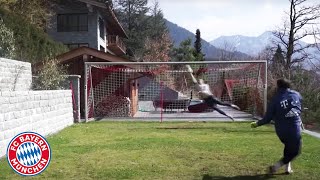 Manuel Neuers impressive training at Lake Tegernsee  FC Bayern [upl. by Verdi]