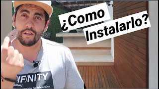 ¿Como instalar un DECK DE MADERA en el patio [upl. by Nirok]