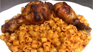 RECETTE PÂTE AU POULET À LA SAUCE TOMATE HYPER FACILE SAVOUREUX ET RAPIDE 51 [upl. by Eelarol]