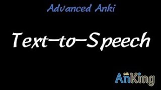 How to use Ankis TextToSpeech TTS [upl. by Hedberg]