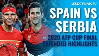 Nadal amp Spain vs Djokovic amp Serbia  ATP Cup 2020 Final Extended Highlights [upl. by Noda128]