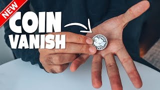 Vanish ANY Coin Instantly Coin Magic Tutorial [upl. by Gytle]