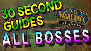 ZulGurub All Bosses  30 Second Guides [upl. by Sibilla]