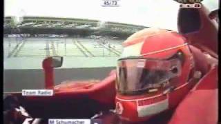 Schumachers team radio  Indianapolis 2005 [upl. by Ardnasil612]