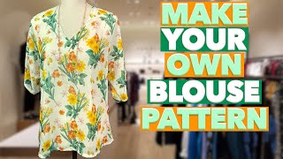 How to Make Your Own Blouse Pattern  The Sewing Room Channel [upl. by Libna]