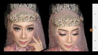 Tutorial hijab pengantin barbie [upl. by Gladstone144]