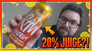 Rubicon Raw Energy Orange amp Mango Review [upl. by Ahsiyt413]