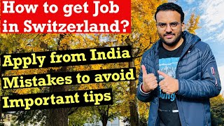 How To Find Jobs In Switzerland  Jobs In Europe  Living In Switzerland  Indian Life In Europe [upl. by Arodnap896]