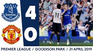 BLUES RUN RIOT AGAINST MAN UNITED  HIGHLIGHTS EVERTON 40 MAN UTD [upl. by Yawnoc]