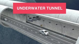 How they build a tunnel underwater ENGLANDFRANCE [upl. by Latsyrk]