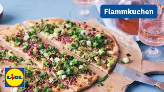 Flammkuchen  20min  Einfach  Lidl Kochen [upl. by Yelah549]