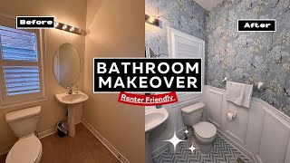 RenterFriendly Bathroom Makeover [upl. by Taima]