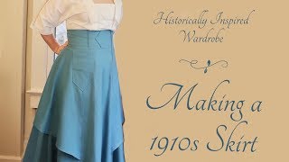 Historically Inspired Wardrobe  Making a 1910s Skirt [upl. by Ennayoj]