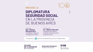 Diplomatura “Seguridad social en la Provincia de Buenos Aires” CLASE 1 [upl. by Aerol]