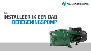 Aansluiten  installeren DAB beregeningspomp  hydrofoorpomp [upl. by Anile]