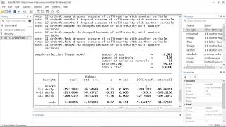 New in Stata 16 Lasso for inference [upl. by Naliorf]