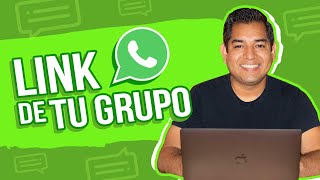 Cómo crear tu link de grupo de WhatsApp [upl. by Anyala]