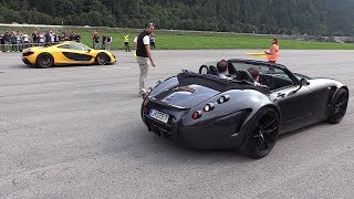 Wiesmann MF5 vs Mclaren P1 vs Ferrari F12TDF [upl. by Anayik568]