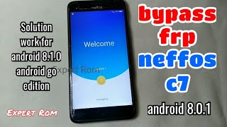 2019 SOLUTION  Neffos C7 Unlock Bypass FRP Google Account Without PC [upl. by Alvy]