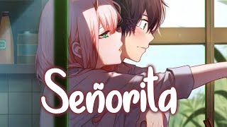 Nightcore  Señorita Lyrics NMV [upl. by Trant869]