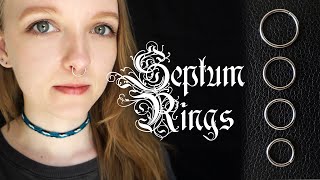 Wearing My HUGE 2 Gauge 6mm Septum Ring [upl. by Eanrahs]