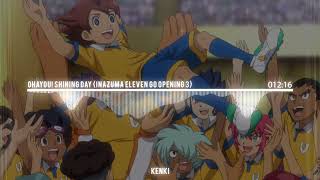 All Openings Inazuma Eleven GOChrono StoneGalaxyAresOrion [upl. by Krystal]