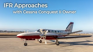 40 IFR Currency Flight in a Cessna 441 Conquest II [upl. by Dania]