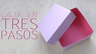 Caja de cartón en tres pasos │Candy Bu [upl. by Atteve]