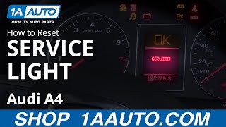 How to Reset Service Light 0409 Audi A4 [upl. by Servetnick]