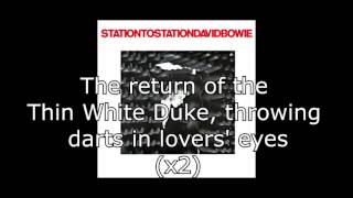 Station to Station  David Bowie  Lyrics [upl. by Stinky242]