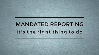 DMFEA Mandated Reporting [upl. by Anniken]