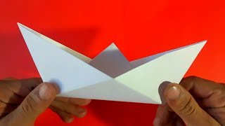 Como hacer un barco de papel  How to make a paper boat Origami [upl. by Binah513]