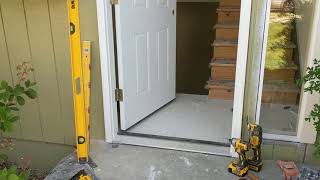 Jeld Wen Front Door Installation  Really crappy products and craftsmanship PART 1 [upl. by Aro]