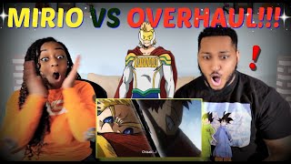 Mirio Vs Overhaul Fight Subbed REACTION [upl. by Aihk527]