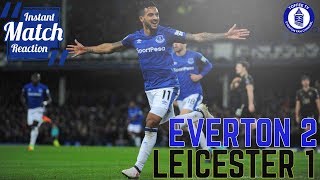 Everton 21 Leicester City  Theo Brace Wins It For Blues  Instant Match Reaction [upl. by Adnerak]