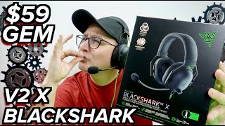 59 GEM Razer Blackshark V2 X DETAILED REVIEW [upl. by Birck]