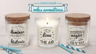 Cómo hacer velas aromáticas [upl. by Chick961]