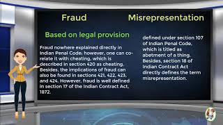 What is Difference Between Fraud amp Misrepresentation [upl. by Reddin]