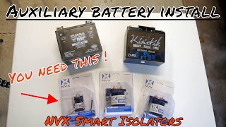 How to install an auxiliary battery with a NVX smart battery isolator [upl. by Kipper]