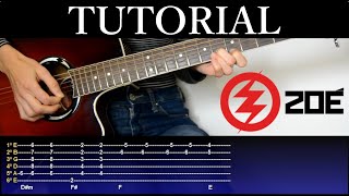 Cómo tocar Labios Rotos de Zoe Tutorial de Guitarra  How to play [upl. by Atinev]