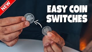 Easy COIN SWITCH Tricks  Coin Magic Tutorial [upl. by Ttoile]