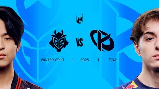 G2 vs KC  2025 LEC Winter Split Playoffs  Split Final [upl. by Leryt419]