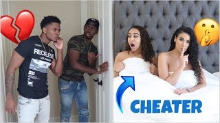 CHEATING WITH THE DOOR LOCKED PRANK ON OUR BOYFRIENDS HILARIOUS [upl. by Kennard]