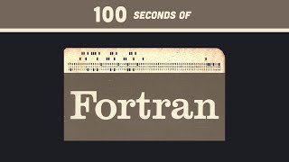 FORTRAN in 100 Seconds [upl. by Hamas]