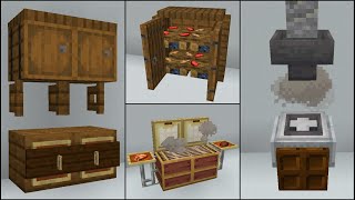 Minecraft 40 Kitchen Build Hacks and Ideas [upl. by Assyla]