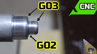 CNC Radius Program with G01  G02  G03  G71  G70 GSK 980 TDc [upl. by Eboh977]